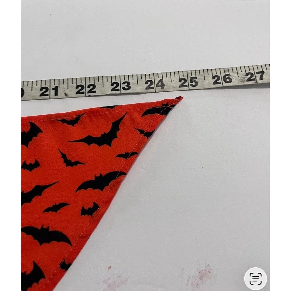 Dog Bandana Orange with Bats